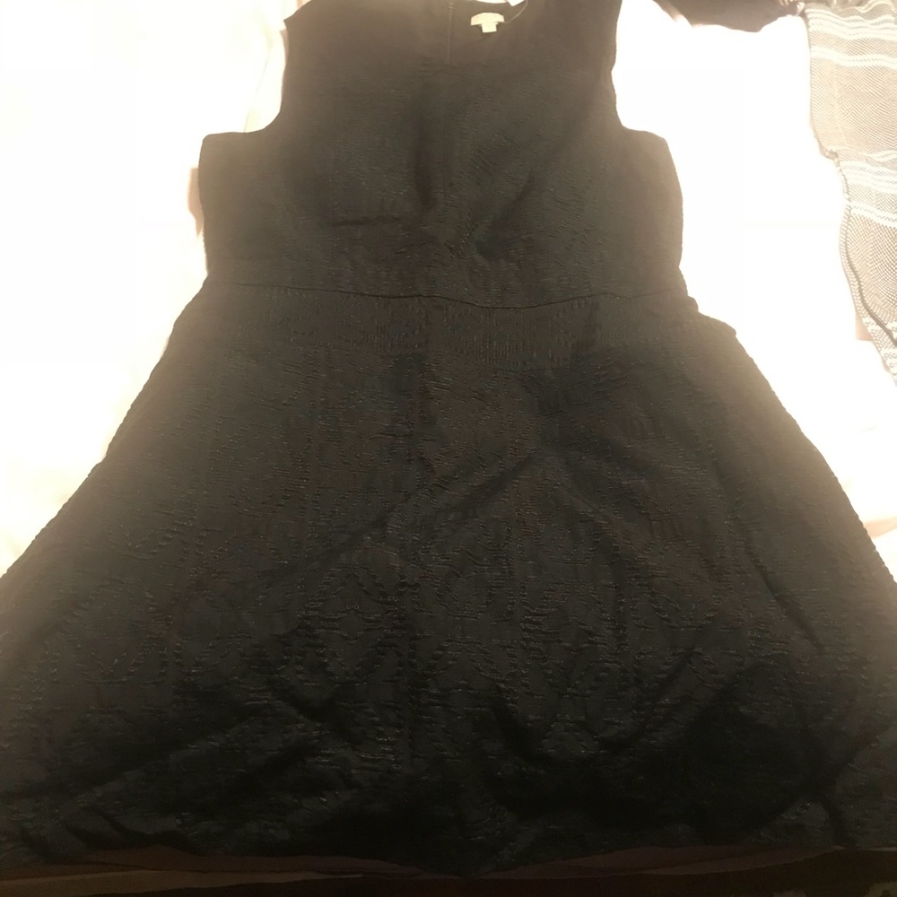 J crew Factory black textured dress Size 14